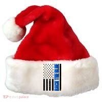 Back The Blue Thin Blue Line US Flag Santa Hat thumb 0