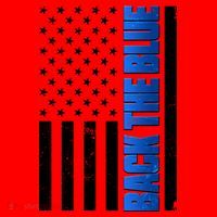 Back The Blue Thin Blue Line US Flag Santa Hat thumb 1