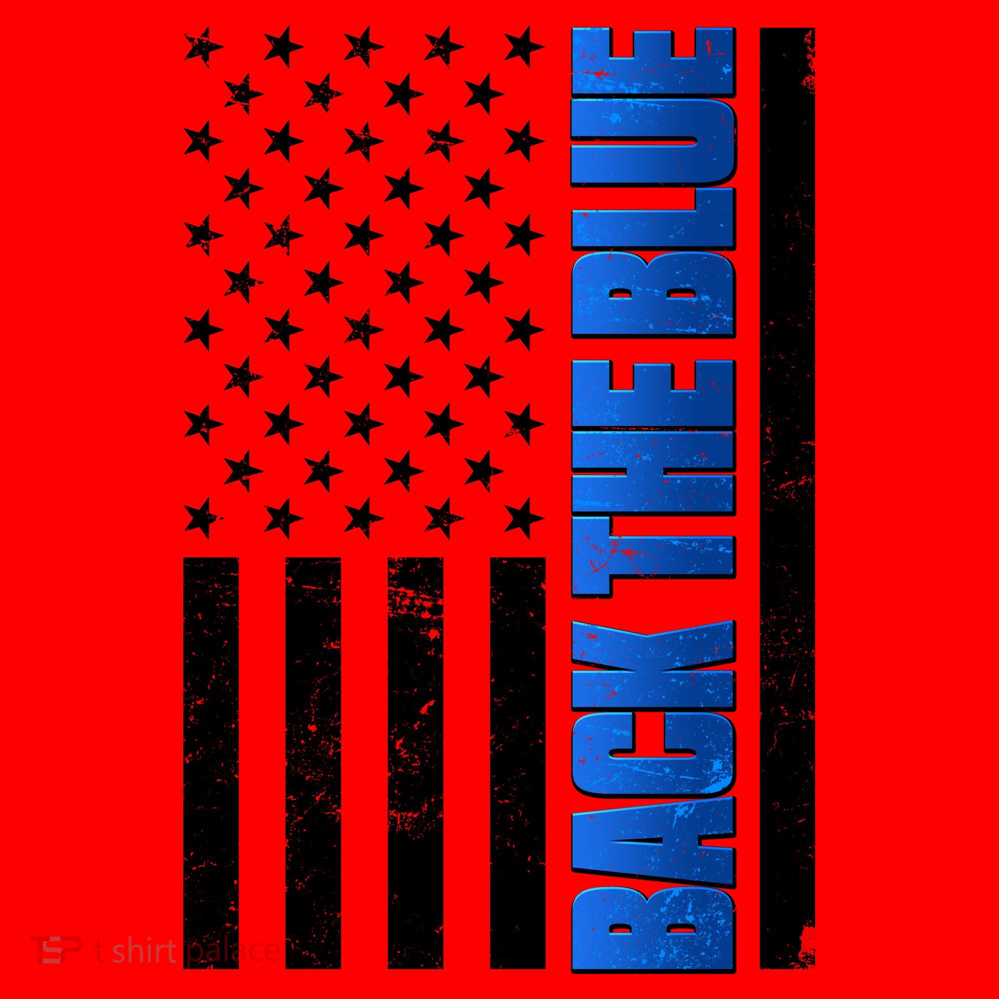 Back The Blue Thin Blue Line US Flag Santa Hat