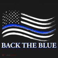 Back The Blue Thin Blue Line USA Flag Long Sleeve Shirt thumb 2