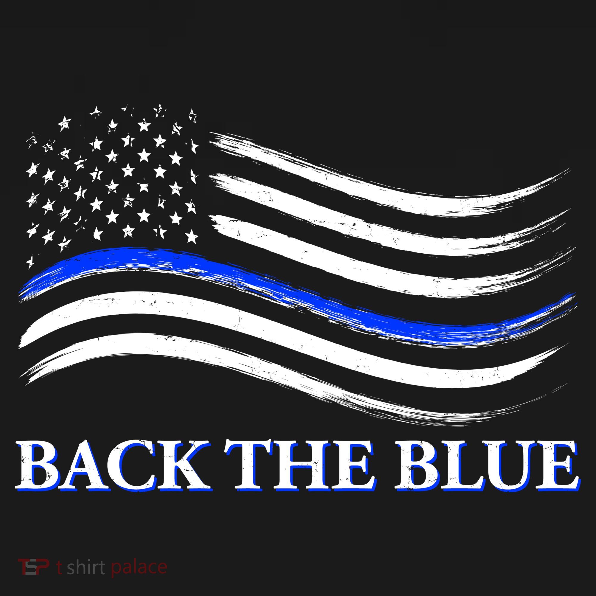 Back The Blue Thin Blue Line USA Flag Pajama Set