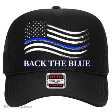 Back The Blue Thin Blue Line USA Flag Hat