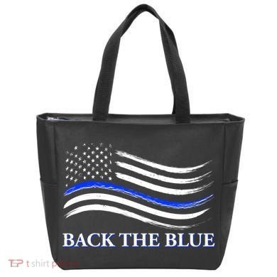 Back The Blue Thin Blue Line USA Flag Tote Bag