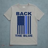 Back The Blue US Thin Line Support Cops T-Shirt thumb 5