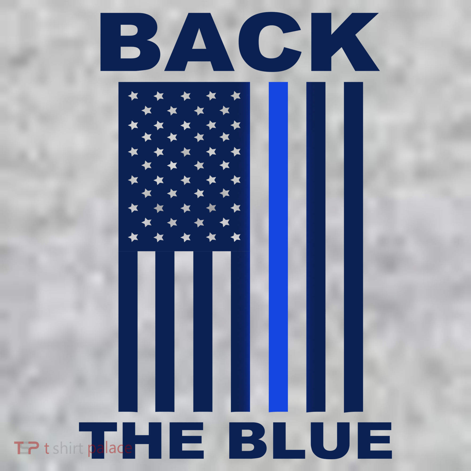 Back The Blue US Thin Line Support Cops Kids T-Shirt