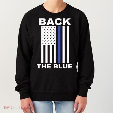 Back The Blue US Thin Line Support Cops Women's Sweatshirt
