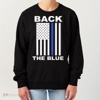 Back The Blue US Thin Line Support Cops Women's Sweatshirt thumb 0