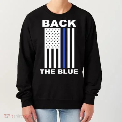 Back The Blue US Thin Line Support Cops Women's Sweatshirt