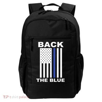 Back The Blue US Thin Line Support Cops Backpack
