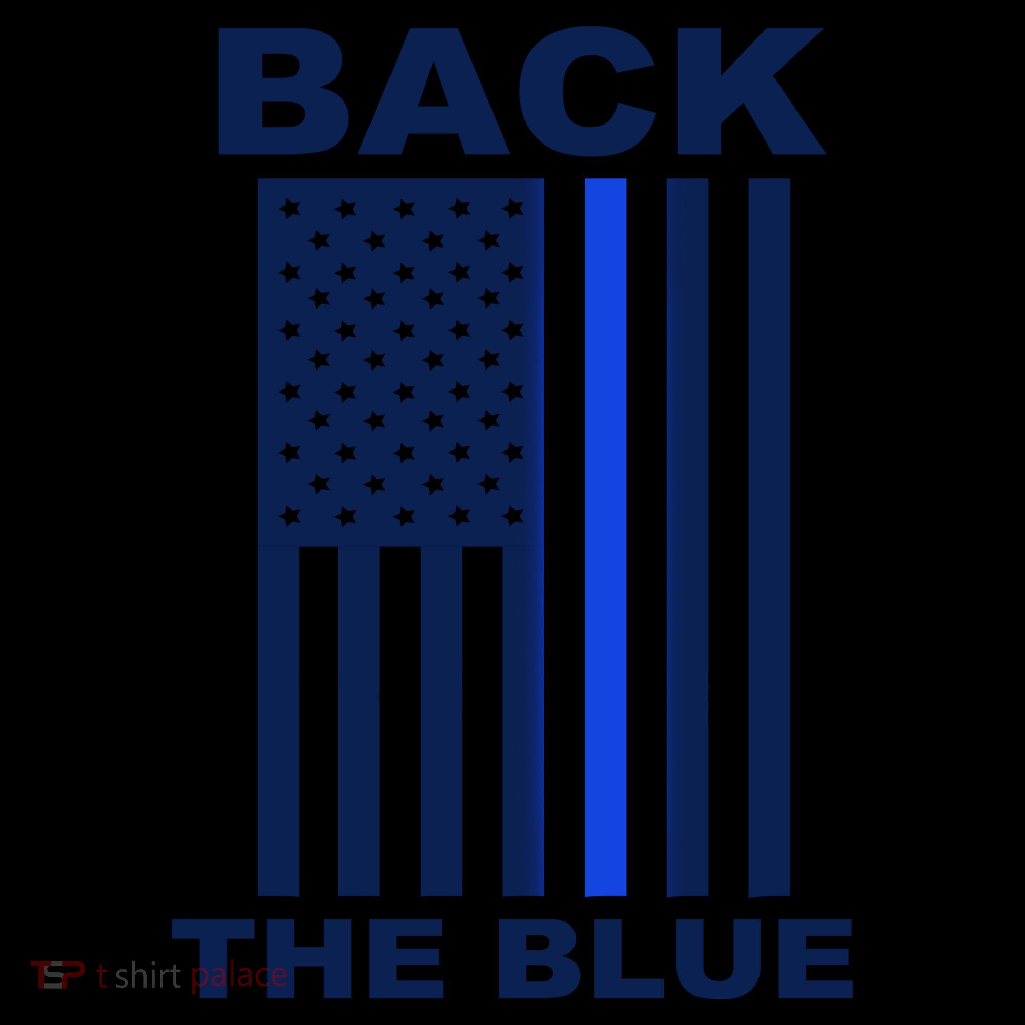 Back The Blue US Thin Line Support Cops Coffee Mug