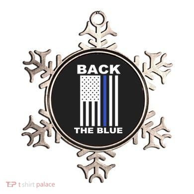 Back The Blue US Thin Line Support Cops Ornament