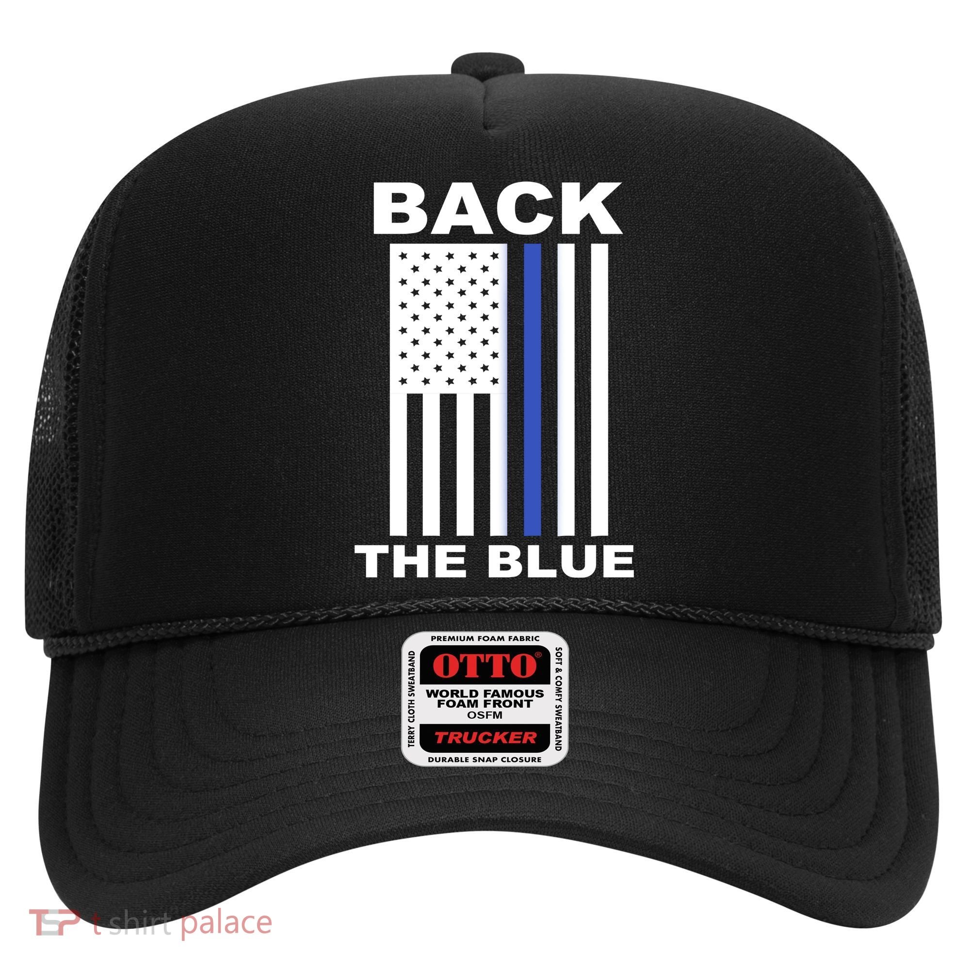 Back The Blue US Thin Line Support Cops Hat