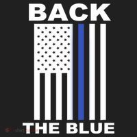Back The Blue US Thin Line Support Cops Hat thumb 2