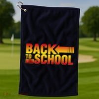 Back To School Parody Logo Golf Towel thumb 1