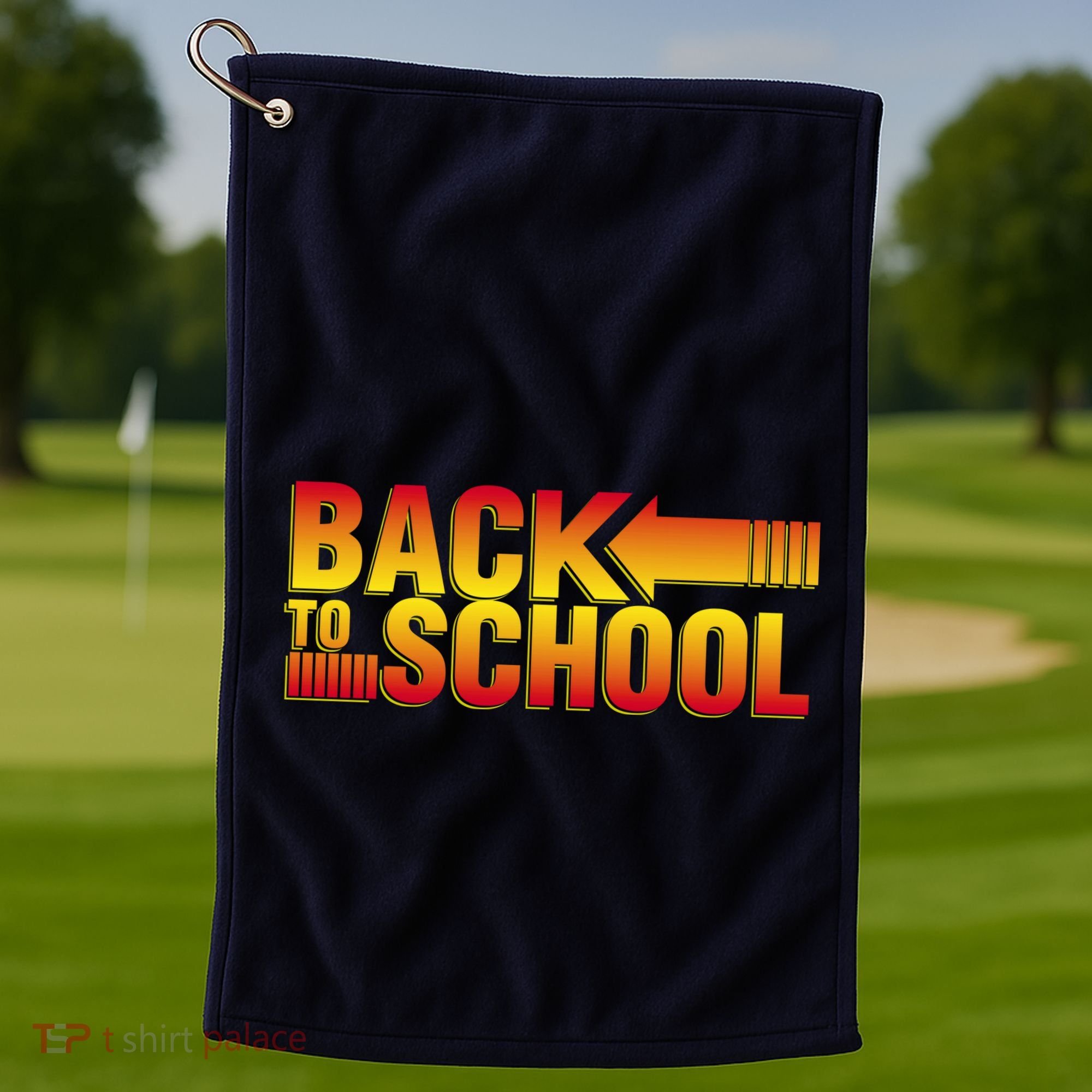 Back To School Parody Logo Golf Towel