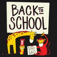 Back To School Stay Safe Animal Women's Hoodie thumb 2