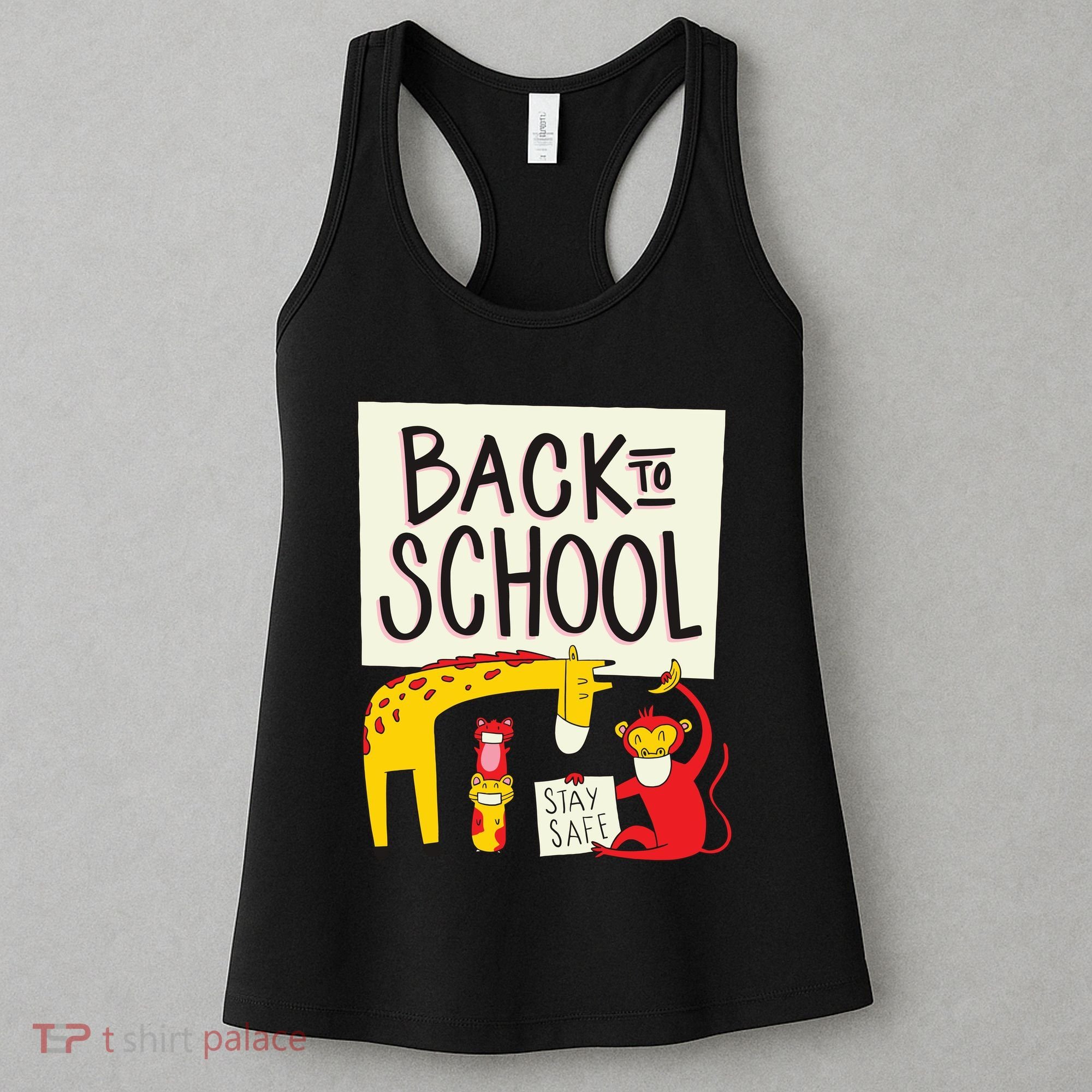 Back To School Stay Safe Animal Women's Tank Top