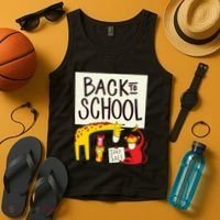 Back To School Stay Safe Animal Tank Top thumb 4