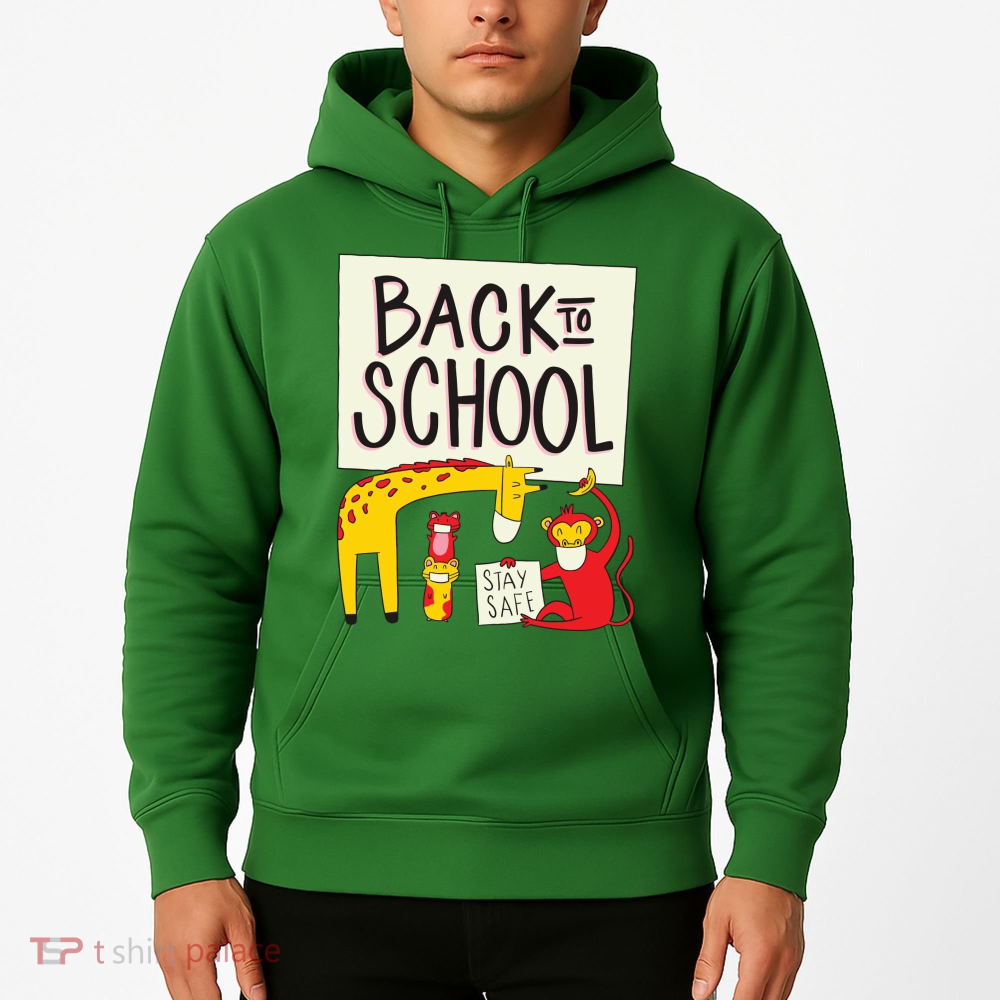 Back To School Stay Safe Animal Hoodie