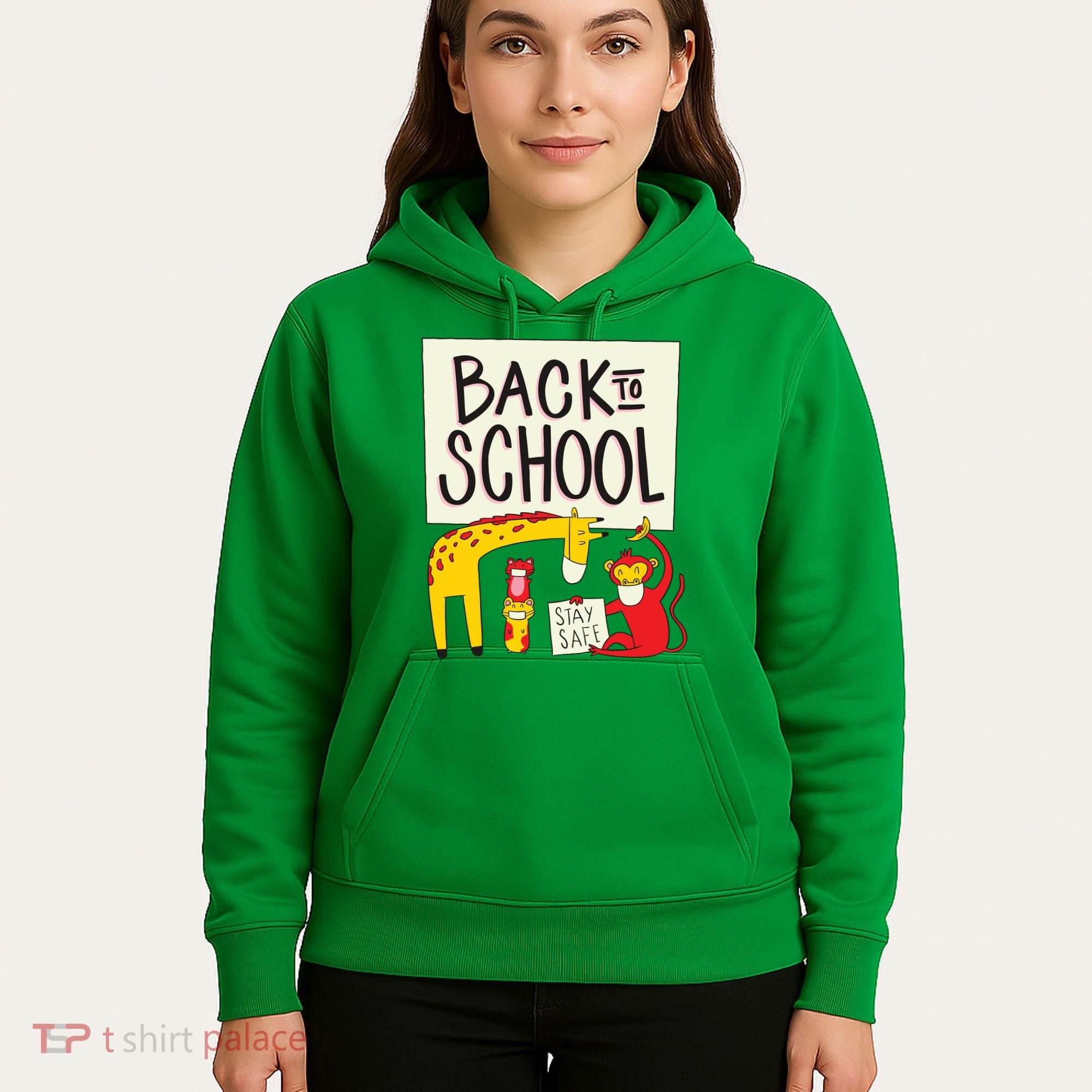 Back To School Stay Safe Animal Hoodie