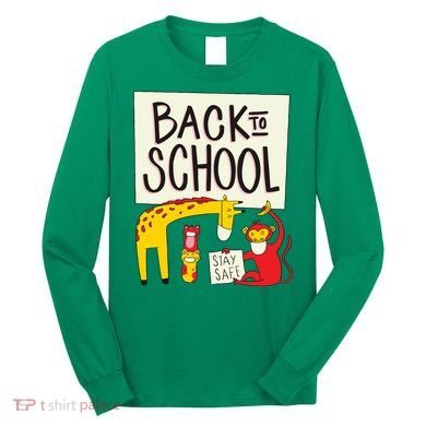 Back To School Stay Safe Animal Long Sleeve Shirt