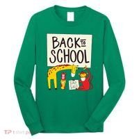 Back To School Stay Safe Animal Long Sleeve Shirt thumb 0