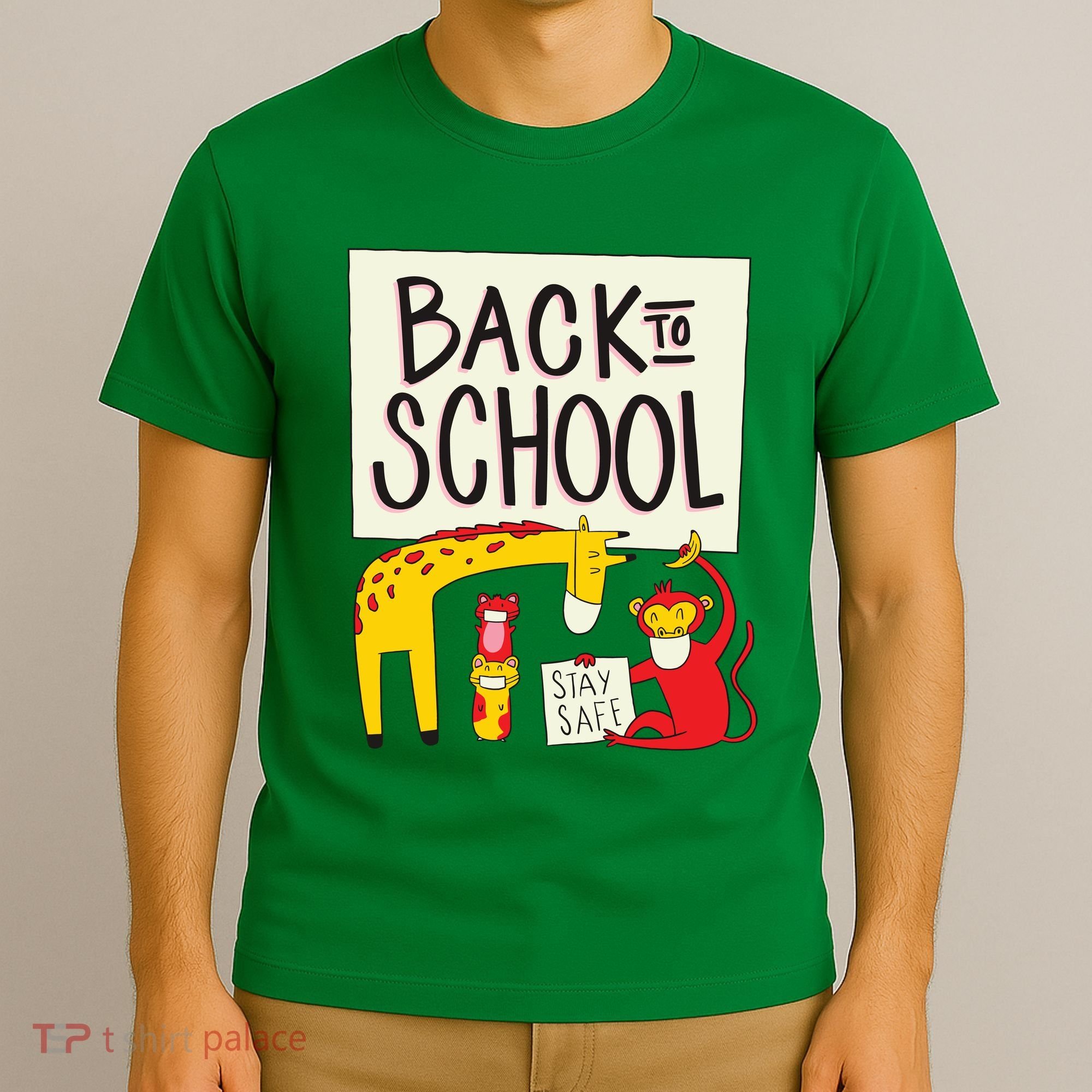 Back To School Stay Safe Animal T-Shirt