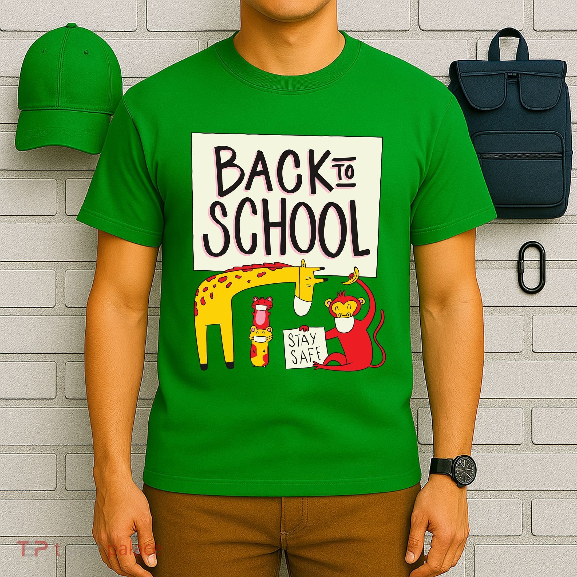 Back To School Stay Safe Animal T-Shirt