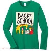 Back To School Stay Safe Animal Women's Long Sleeve Shirt thumb 0
