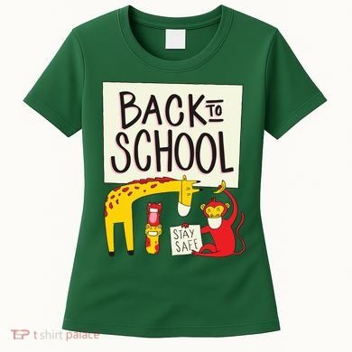 Back To School Stay Safe Animal Women's T-Shirt