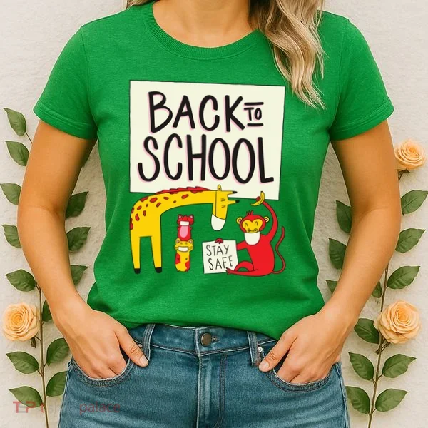 Back To School Stay Safe Animal Women's T-Shirt