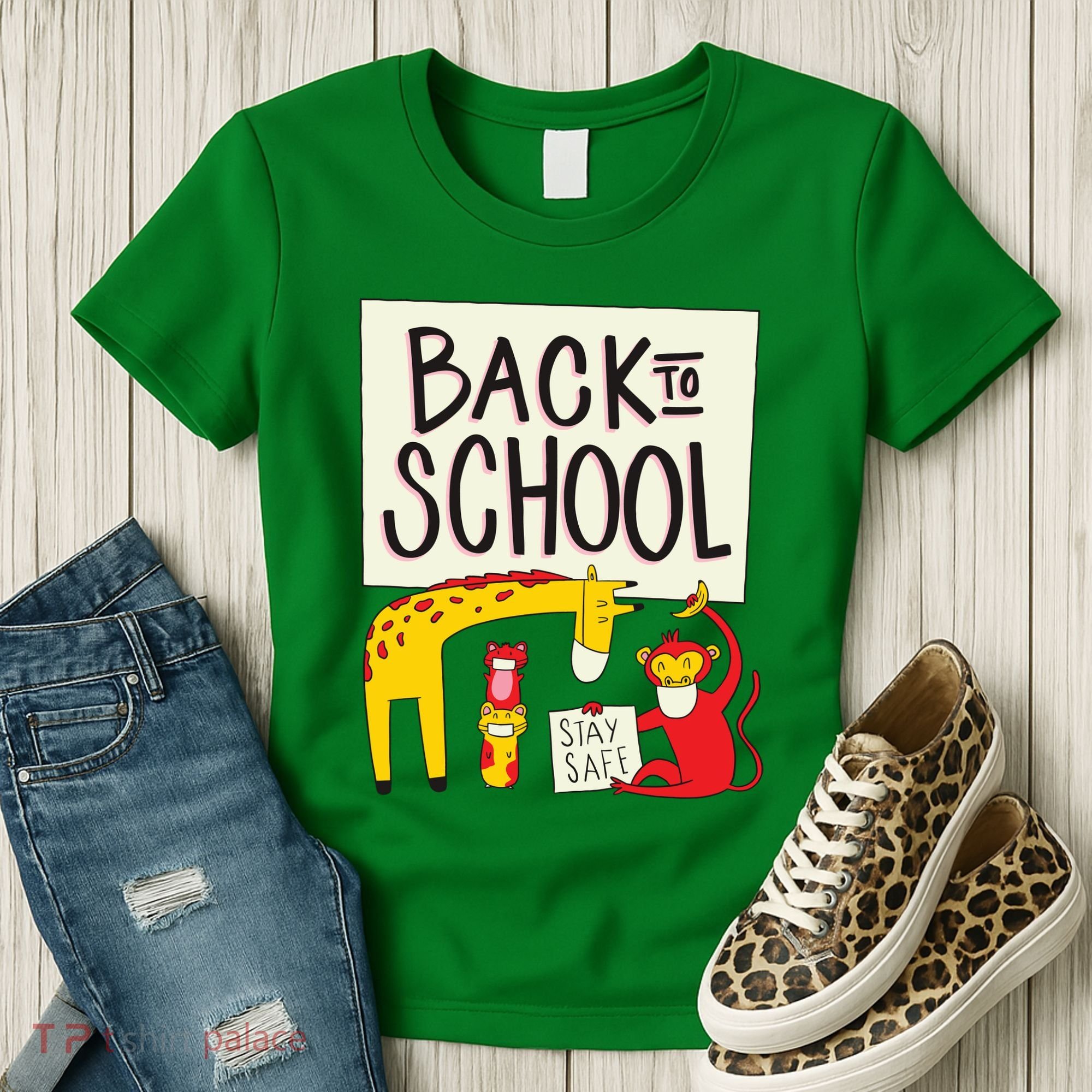 Back To School Stay Safe Animal Women's T-Shirt