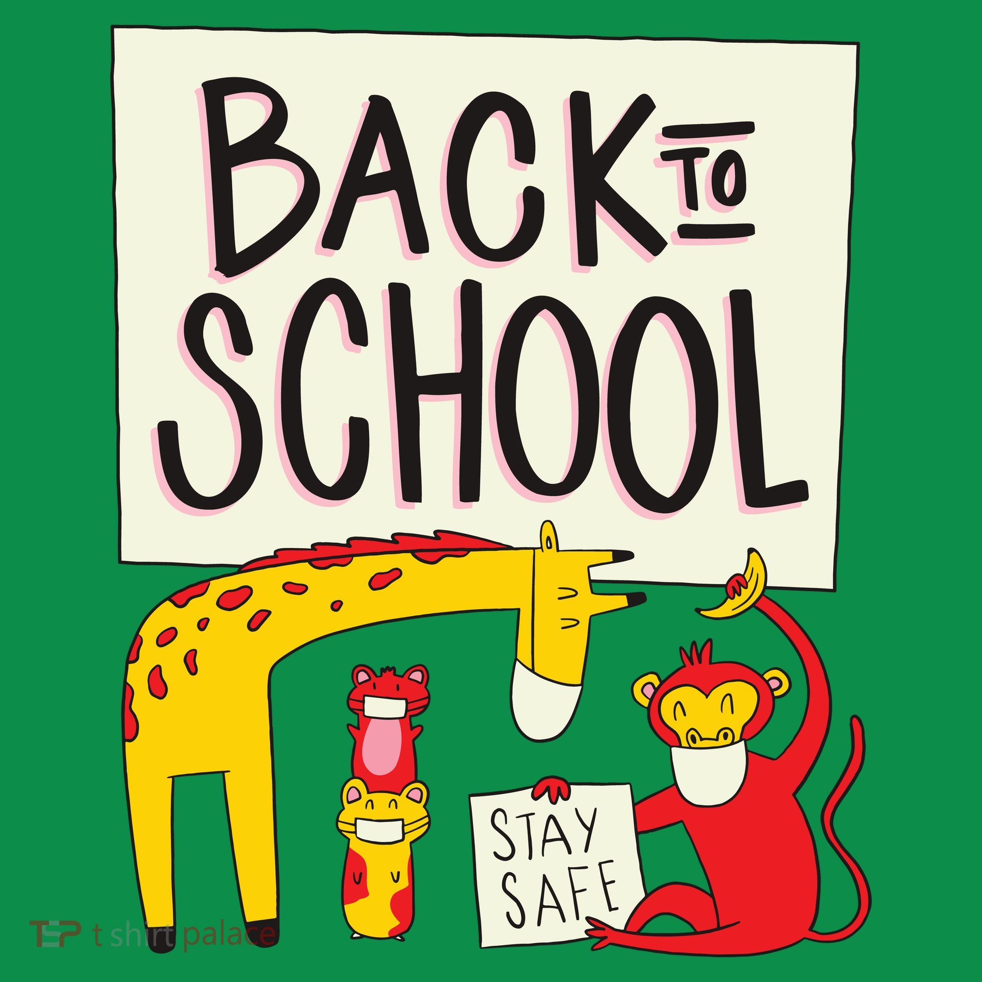 Back To School Stay Safe Animal Kids Long Sleeve Shirt