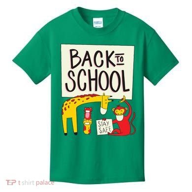 Back To School Stay Safe Animal Kids T-Shirt