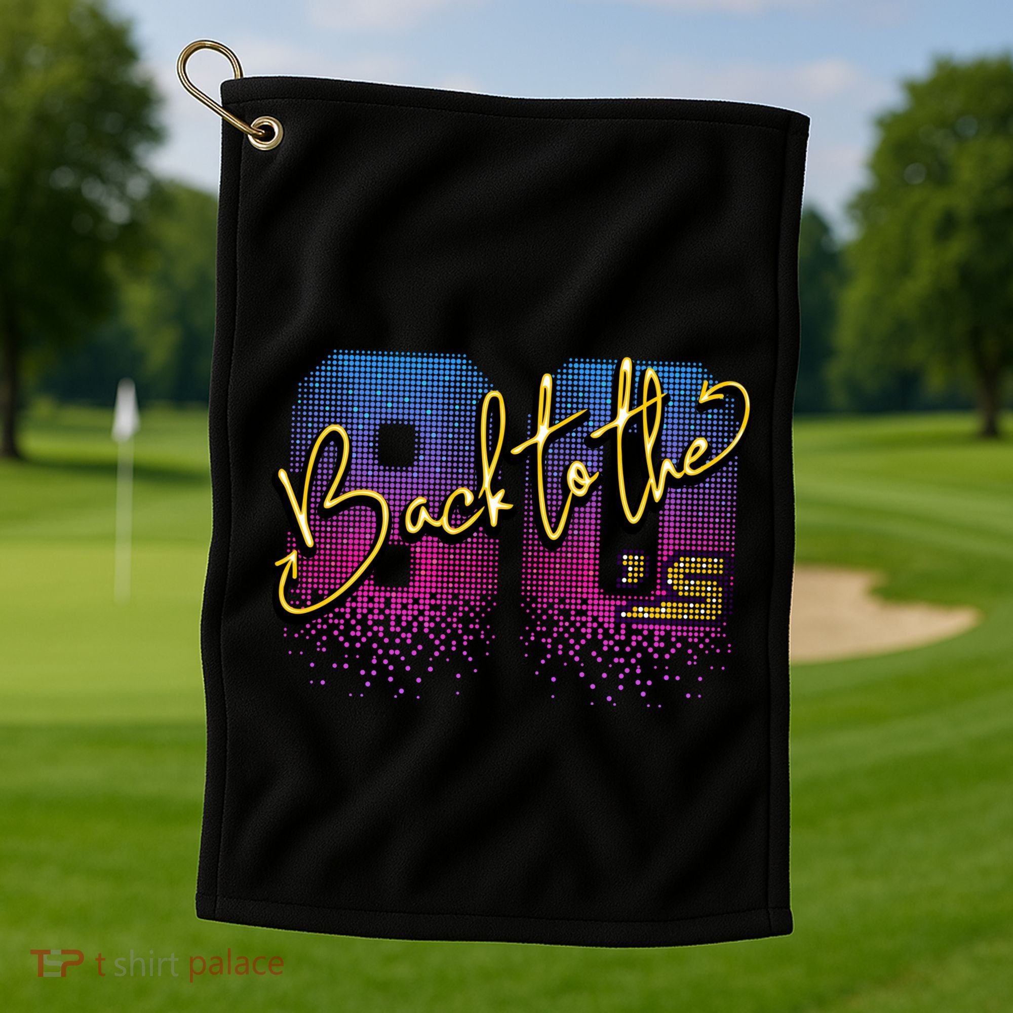 Back To The Eighties  Golf Towel