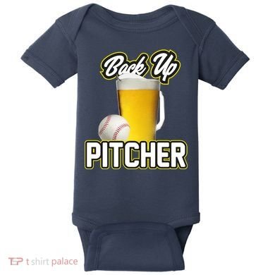 Back Up Pitcher Baby Bodysuit