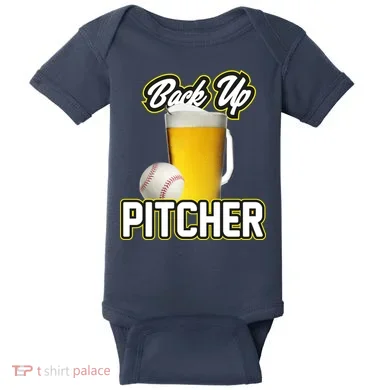 Back Up Pitcher Baby Bodysuit