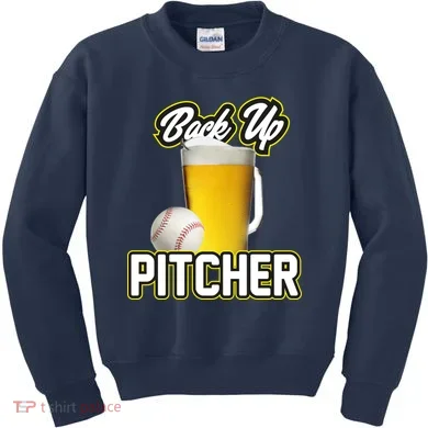 Back Up Pitcher Kids Sweatshirt