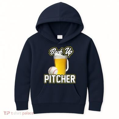 Back Up Pitcher Kids Hoodie