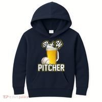 Back Up Pitcher Kids Hoodie thumb 0