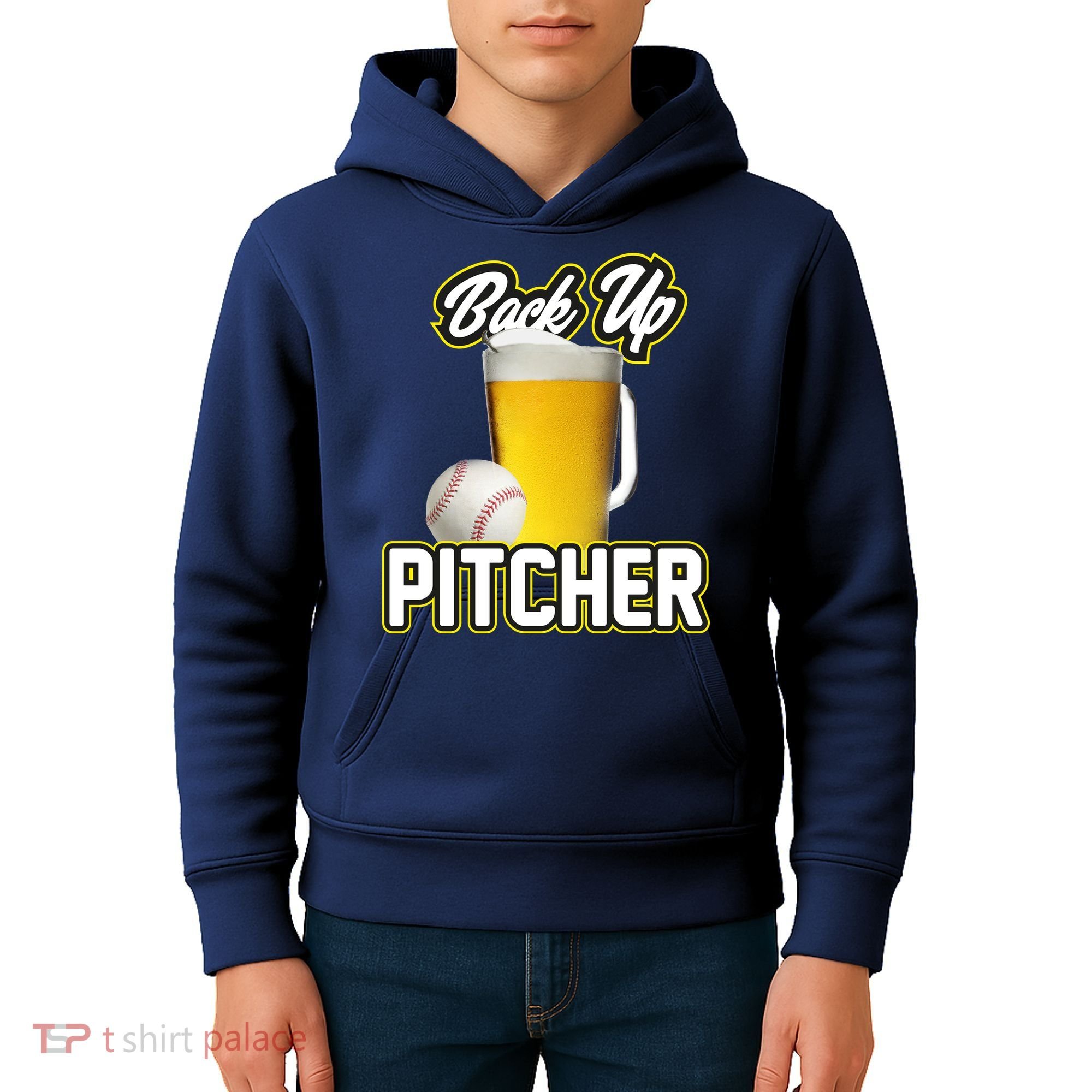 Back Up Pitcher Kids Hoodie