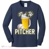 Back Up Pitcher Kids Long Sleeve Shirt thumb 0