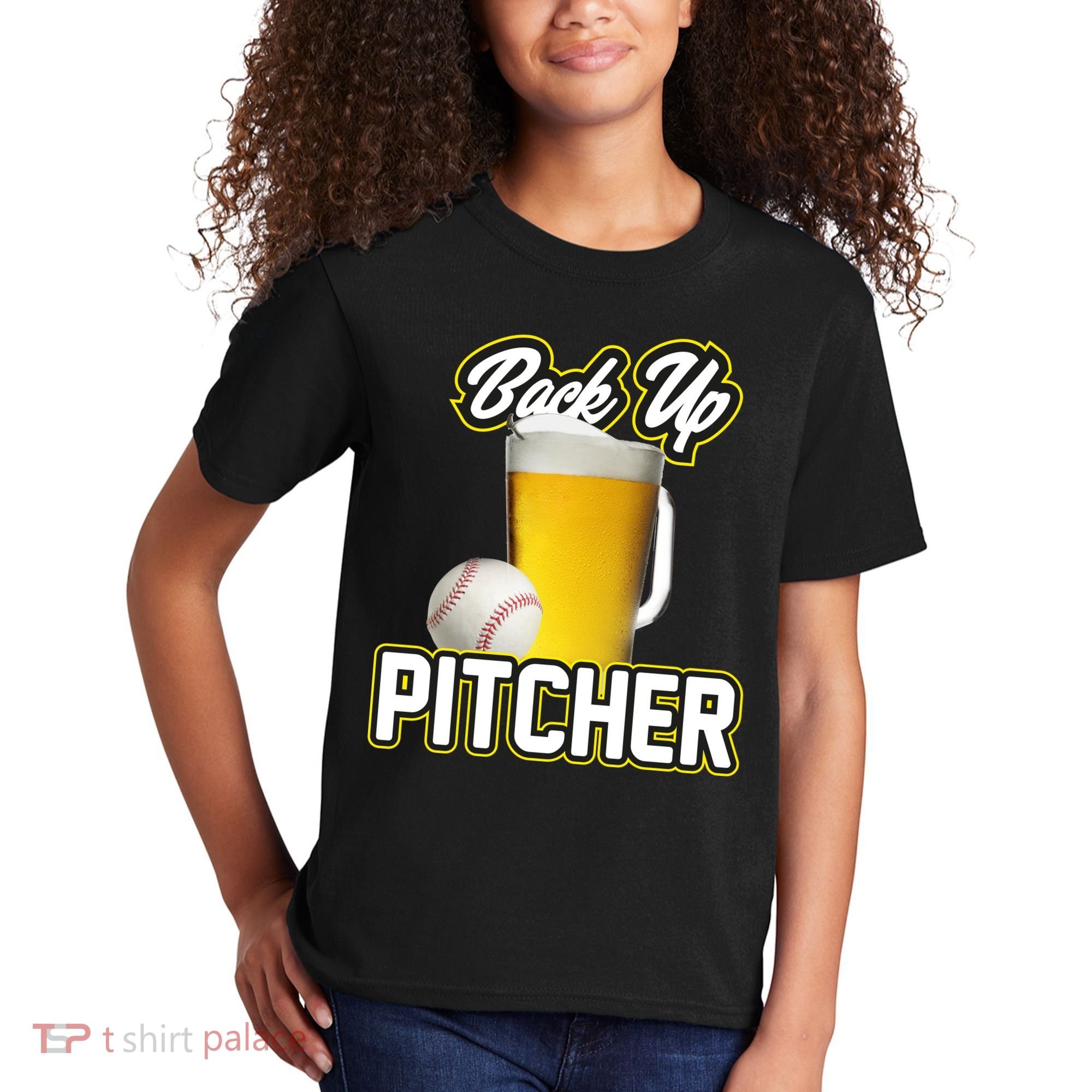 Back Up Pitcher Kids T-Shirt