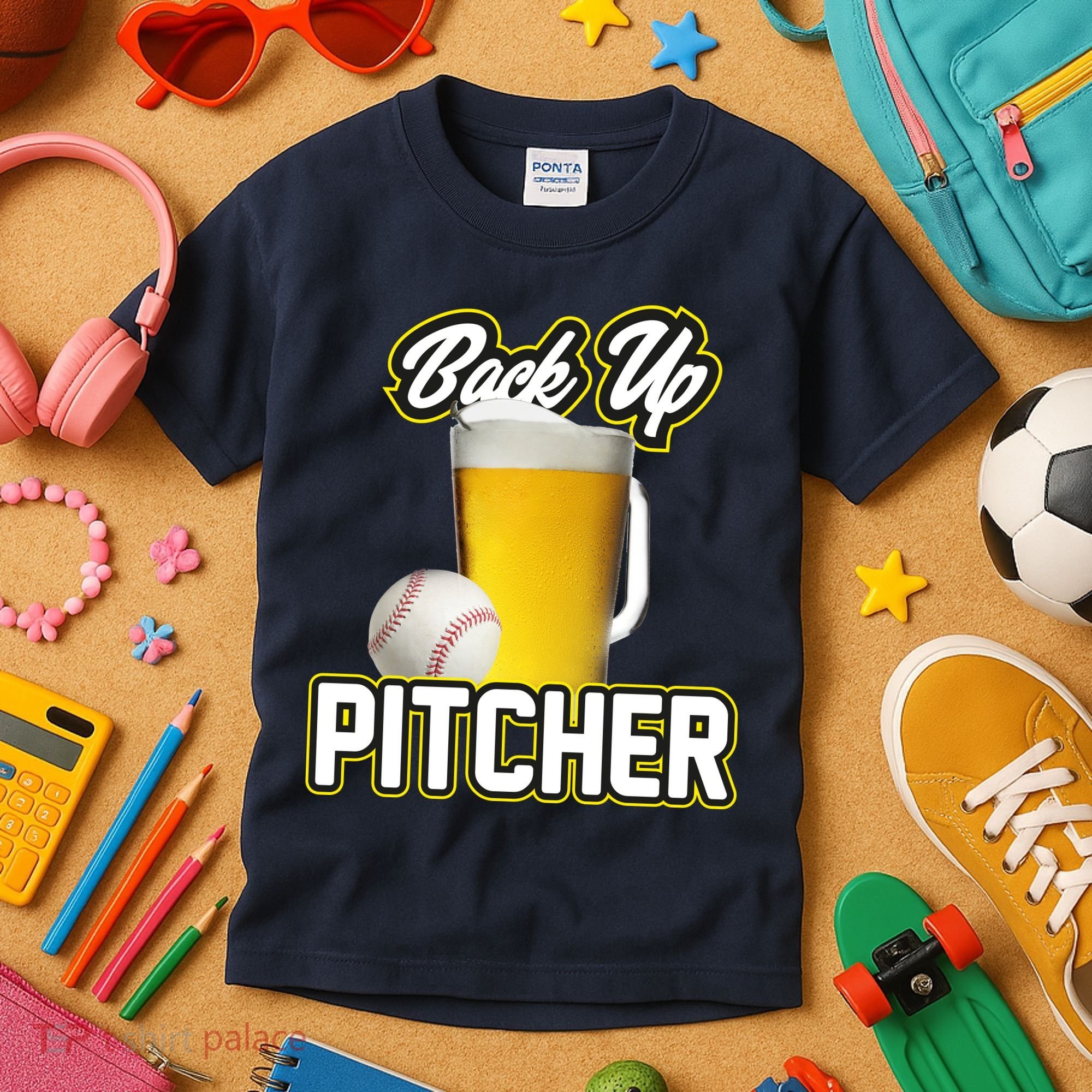 Back Up Pitcher Kids T-Shirt