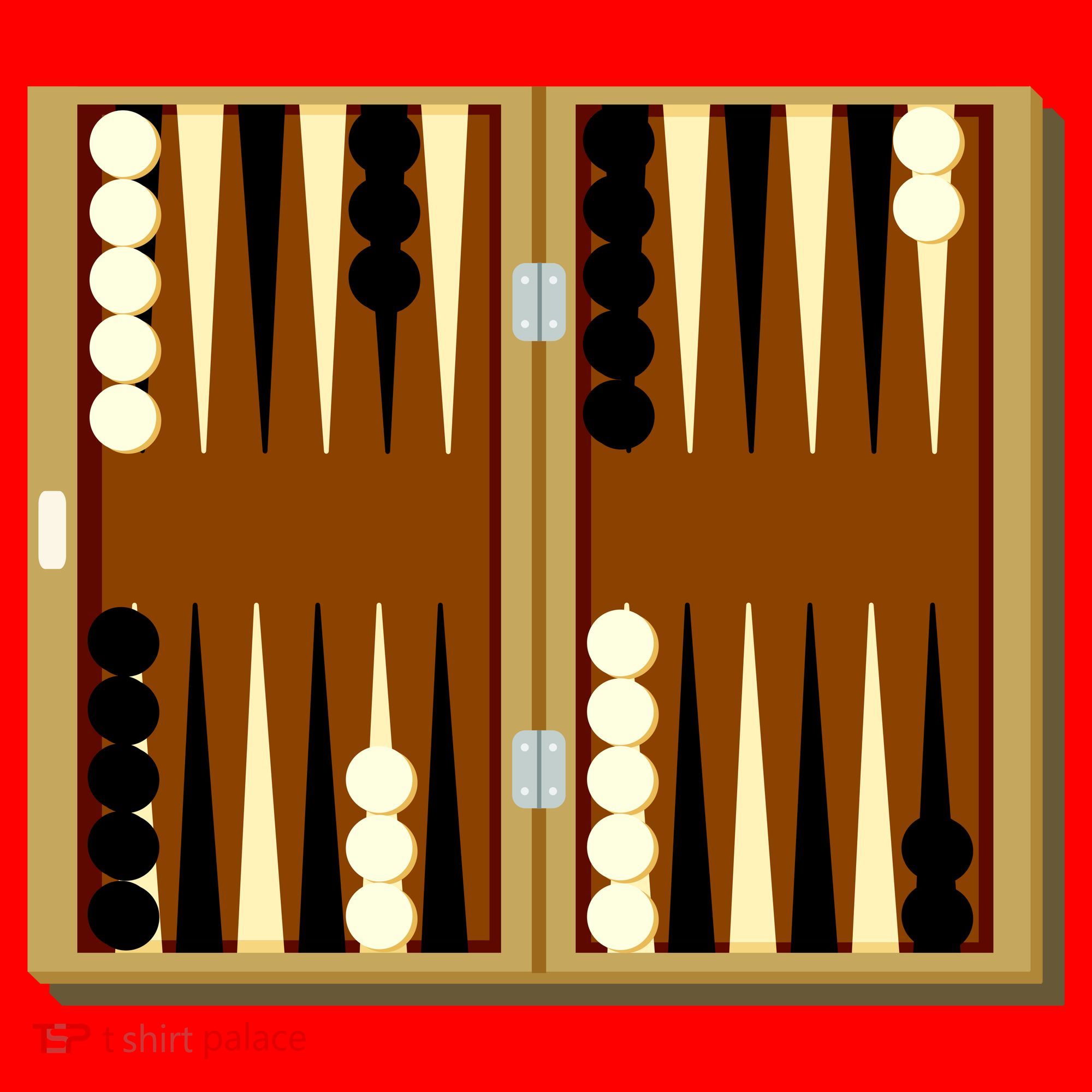 Backgammon Santa Hat