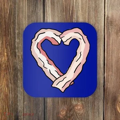 Bacon Heart Coaster