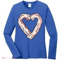 Bacon Heart Women's Long Sleeve Shirt thumb 0