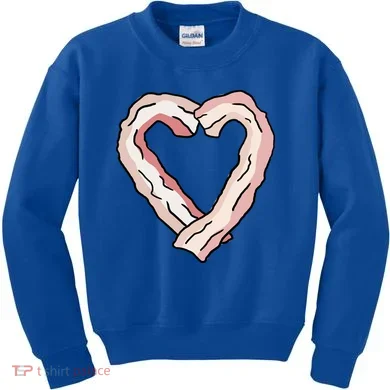 Bacon Heart Kids Sweatshirt