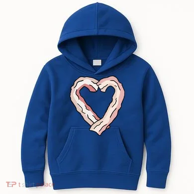 Bacon Heart Kids Hoodie