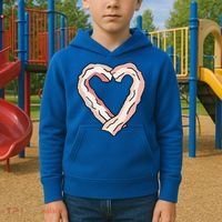 Bacon Heart Kids Hoodie thumb 2